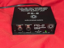 PS-2 DUAL 48 VOLT CONDENSER MICROPHONE PHANTOM POWER SUPPLY UNIT