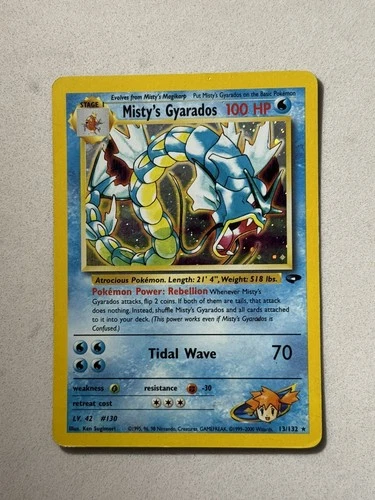 Pokémon TCG Misty's Gyarados Holo Rare Gym Challenge 13/132 Unlimited Edition