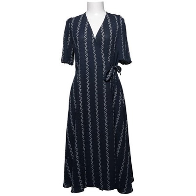 Won Hundred, Wickelkleid, Größe: 36, Blau/Weiß #z7T