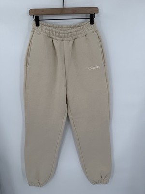 Comfrt Travel Essentials Sweatpants Beige Oatmeal Women s Size Small