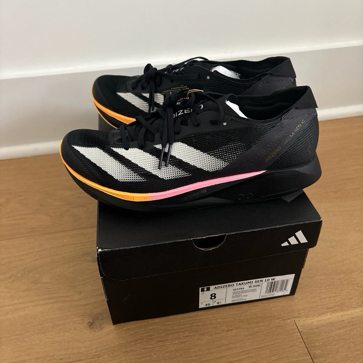 Adidas Adizero Takumi Sen 10 Black Zero Metallic Spark W for sale