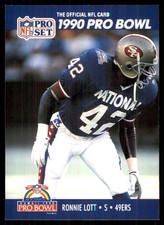 Ronnie Lott 1990 Pro Set #400 49ers NFL READ FREE SHIPPING AutographDen