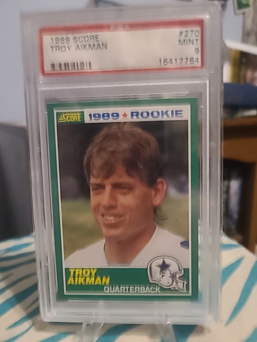 Troy Aikman Football SCORE Rookie Sports Trading Card Singles for