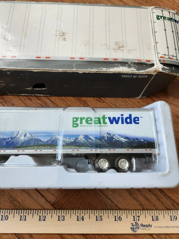 Peterbilt 379 Greatwide Logistics Tonkin Replicas Dry Van Trailer Truck 1:53 Box - Image 4 of 4