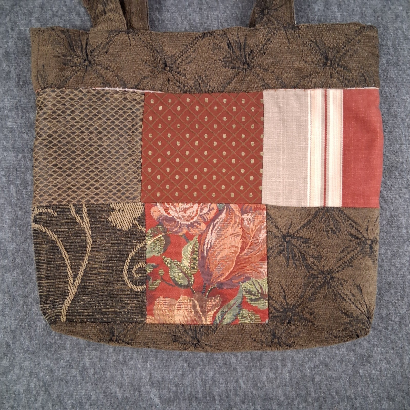 Handmade Quilt Patchwork Multi-Color Large Should… - image 4