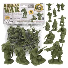 1:30 60mm US Korean War Winter 16 Pieces Figures Plastic Toy Soldier BMC 67121