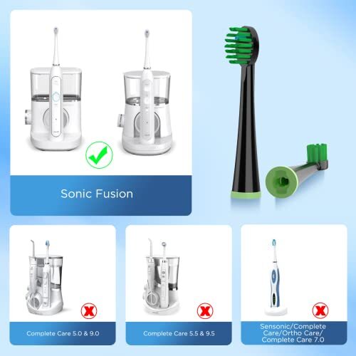 Replacement Toothbrush Heads for Water Pik Sonic Fusion (SF01 / SF02