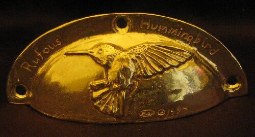 KOLIBRI horizontaler Schubladenzug, Schrankzug, Bronze Tier - Bild 1 von 1