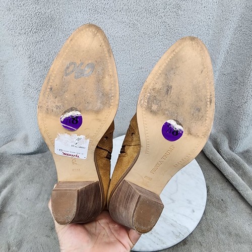 Ivanka Trump Zapatos Mujer Talla 8.5 Marrón Cremallera Lateral Botines al Tobillo *EXCELENTE ESTADO* - Imagen 7 de 12