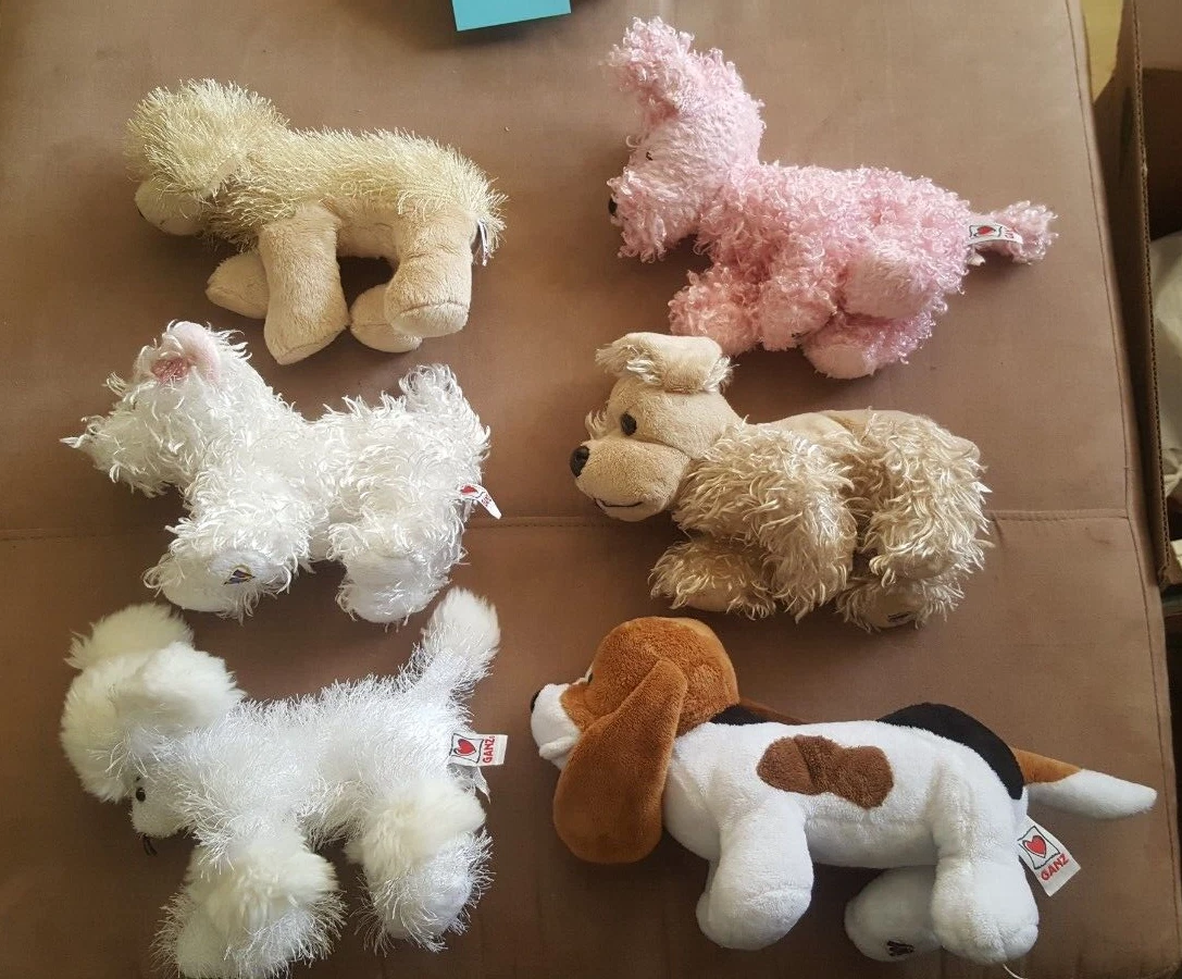 Lot of 6 Ganz Webkinz Plush Dogs NO CODE 11 eBay