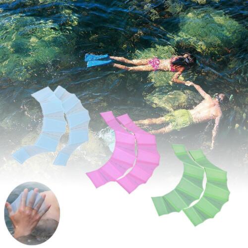 1 Paar Schwimmflossen Handpaddel Web Flippers Training Tauchen Webbed Handschuhe - Bild 1 von 17