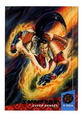 Fleer 1994 X-Men Ultra #46 Super Heroes Card Sunfire