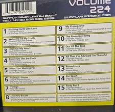 SF224   SUNFLY KARAOKE CDG VERY RARE, NOT SOLD IN THE USA LOT UK