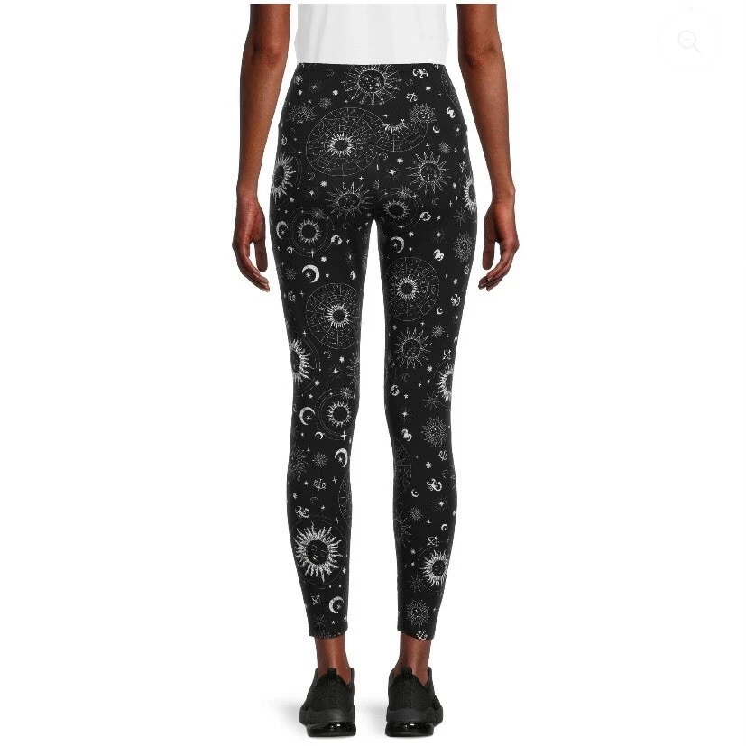 No Boundaries High Rise Ankle Leggings  Celestial Black