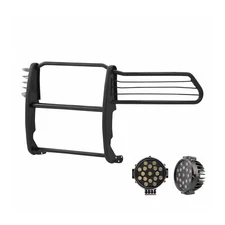 Black Horse 17DG100MA-PLB Black Grille Guard w/LED for Ram 1500/2500/3500