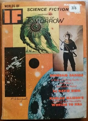 C1 WORLDS of IF # 124 1968 SF Pulp VIRGIL FINLAY Redd ELLISON Larry NIVEN