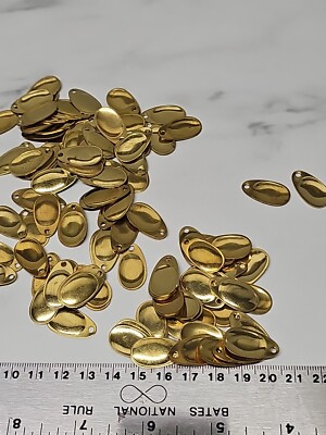50Pcs Brass Steel Smooth Premium Finish French Spinner Blades Sizes 1