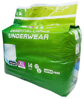 Super Absorbent Adult Pull Up Underwear, ECS Incontinence X-Large 56 pcs(1 Case)