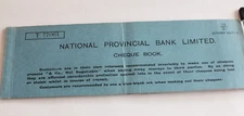 cheque book bank money collection from 1940 - National Province Bank Limited