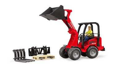 BRUDER   02191 , '' Schäffer Hoflader 2630 mit Figur und Zubehör '',  NEU &OVP