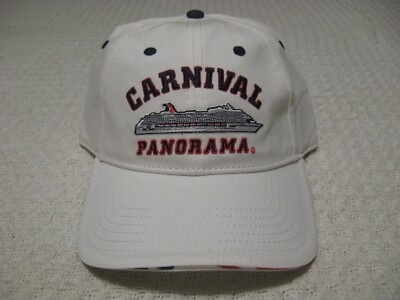 Genuine Carnival PANORAMA Cruise Ship White ONE SIZE FITS Promo Souvenir Hat NEW
