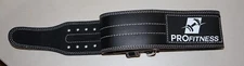 Pro Fitness Leather Weight Lifting Belt 4"- 40" Gym Back Support Strap Training