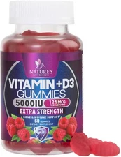 Vitamin D3 Gummies 5,000 IU - Extra Strength to Support Bone Health