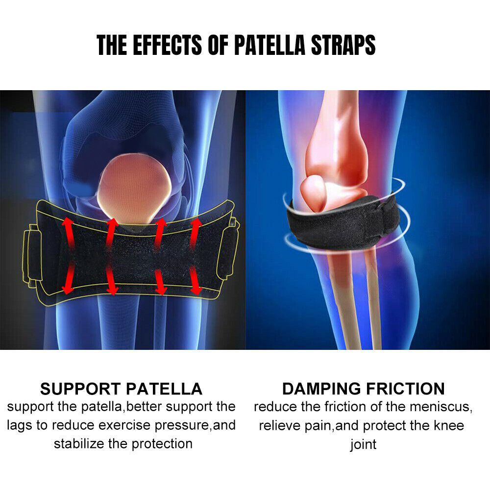 Knee Support For Men NEW Patella Knee Brace Strap - Compression Support For Running, Tennis, Jumping, Sports Knee Patella Brace - Foto 6