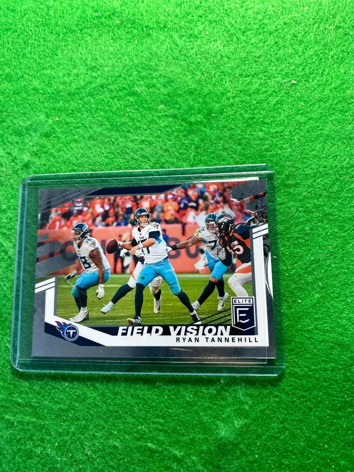 RYAN TANNEHILL FIELD VISION ELITE CARD SP #/349 TITANS 2020 PANINI DONURSS ELITE - Image 4 of 4
