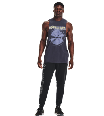 Under Armour Project Rock TankTop Mens Iron Paradise Blade 