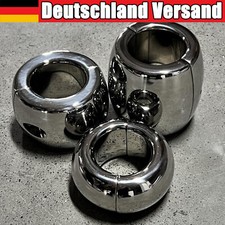 Männer Gewicht Edelstahl Magnetisch Ballstretcher Hodensack Penisring Hodenring