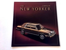 1985 Chrysler New Yorker 18-page Original Car Sales Brochure Catalog