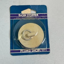 Vintage PlumbShop White Rubber Basin Stopper PS2273