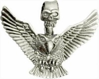 Gothic Halskette Adler Gruselige Halskette SchäDel Adler Kette Adler +Totenkopf