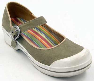 dansko vegan canvas clogs