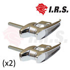 <!--F#f_0-->Pad-lockable Chrome L-Handle Rear Fixing x 2 (Trailer, Toolbox, Caravan)<!--F/-->
