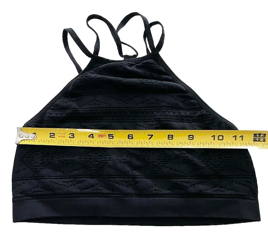 VICTORIA'S SECRET Bralette Cuello Alto Negro Tirantes Espalda Sin Alambres Mujer Pequeño Foto 4 de 4