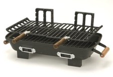 NEW Marsh Allen 30052 Cast Iron Hibachi Charcoal Grill 10 by 18-Inch Camping