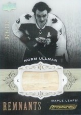 18-19 ud upper deck engrained remnants norm ullman maple leafs stick 28/100