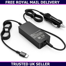 90W USB C Laptop Car Charger for HP Spectre x360 EliteBook MacBook Pro Lenovo