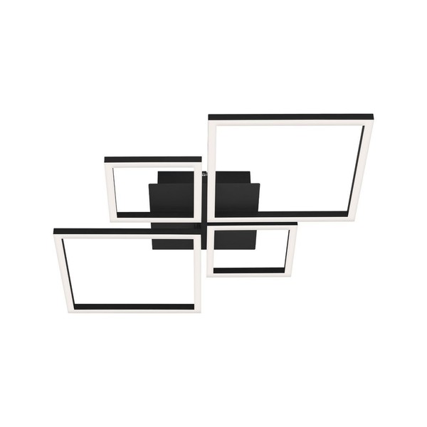 Led Deckenleuchte Deckenlampe Schwenkbar Dimmbar 48W 4000Lm Wohnzimmer Schwarz-image