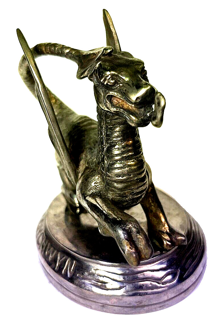 1920s - 30s DRAGON THE RED DRAGON OF WALES RADIATOR MASCOT HOOD ORNAMENT BENTLEY