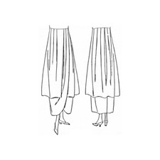 Past Patterns 8390 - Mid 1910s Tunic Skirt Sewing Pattern waist 24 w24