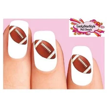Waterslide Nail Decals Set of 20 - Football 