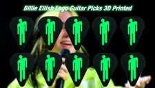 Billie Eilish Logo Guitar Picks 10 Pack (Various Options Available)