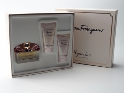 Salvatore Ferragamo signorina EDP women 50ml set: EDP 50ml + 50ml Shower Gel + 50ml Body Lotion (8032529118883)