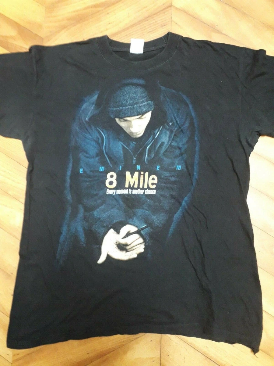 EMINEM 8 Mile Vintage 2002 T Shirt Black L Hip Hop Rap Tee 50 Cent D12 Promo LP