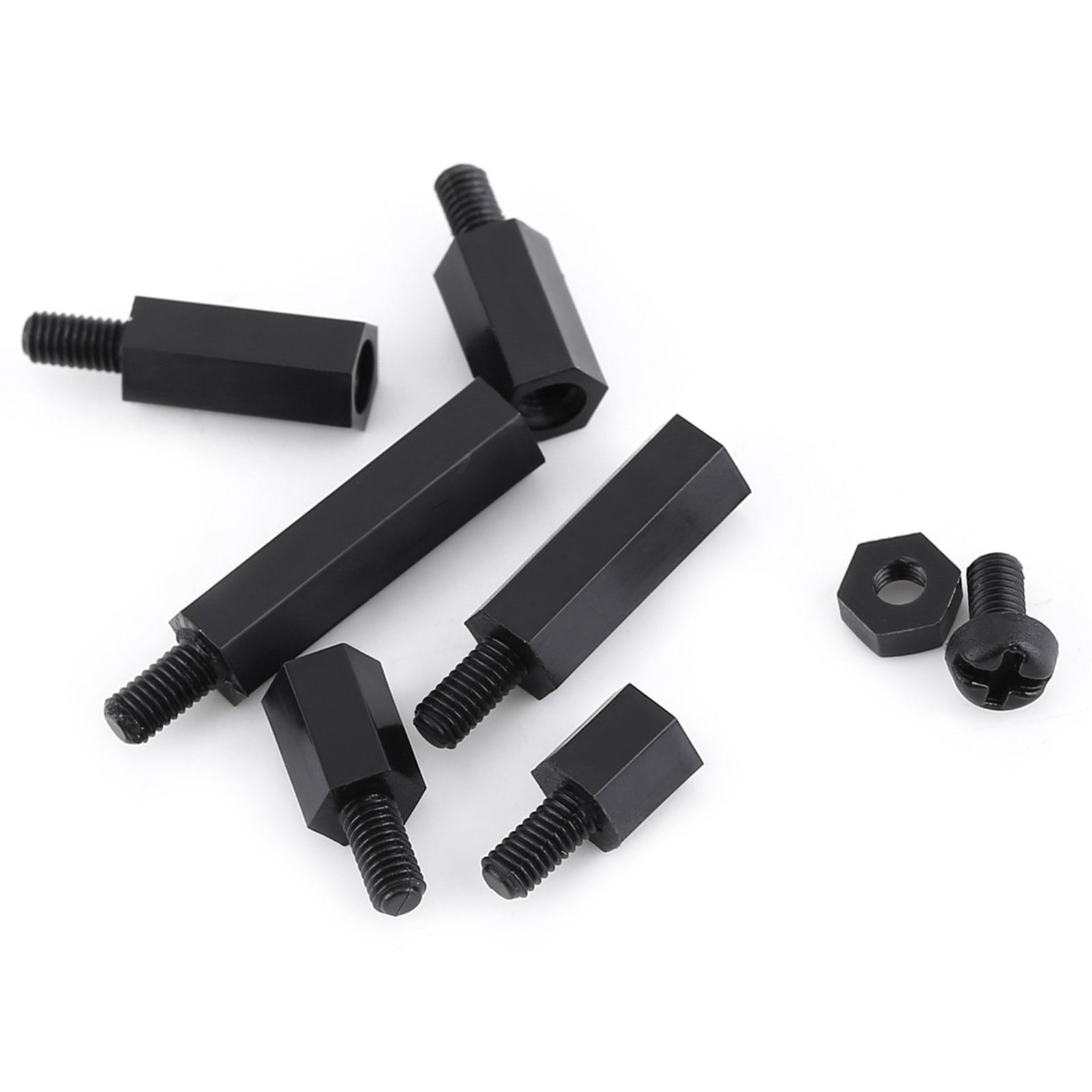 250PCS Nylon M3 Hex Column Male Standoff Spacer Screw Nut Assortment Kit Set♓ eBay