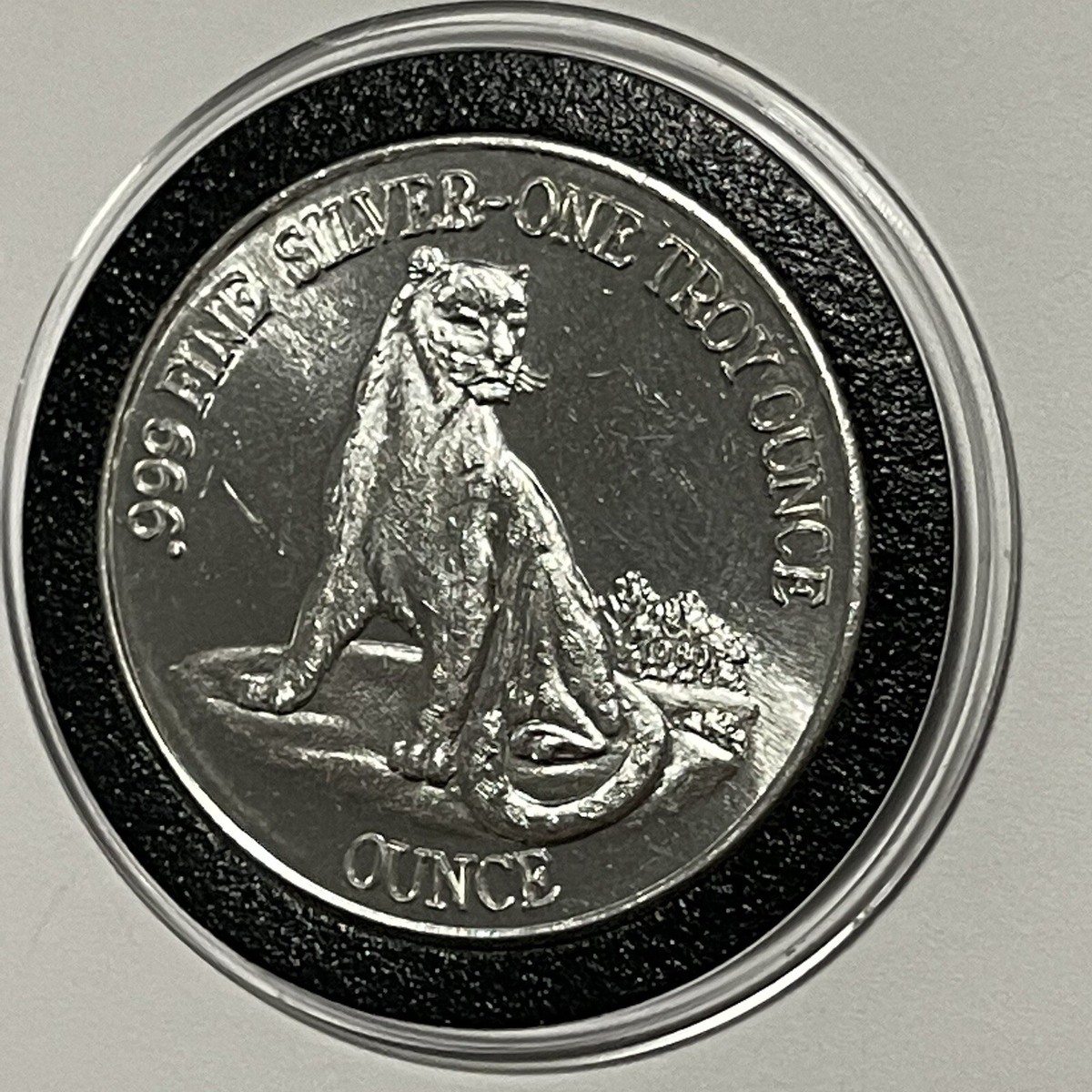 1976 Bicentennial USA Leopard Rare Coin 1 Troy Oz .999 Fine Silver