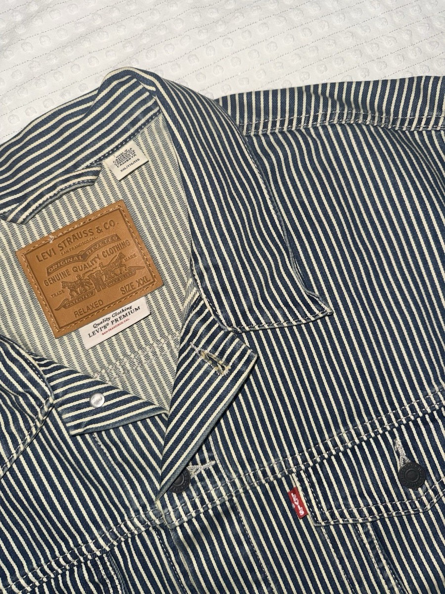 Levi's x Nigo 557XX Hickory Stripe Trucker Jean Jacket XXL 2023 | eBay